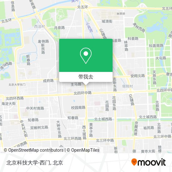 北京科技大学-西门地图