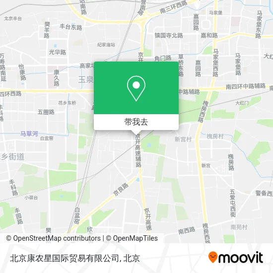 北京康农星国际贸易有限公司地图
