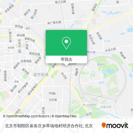 北京市朝阳区崔各庄乡草场地村经济合作社地图