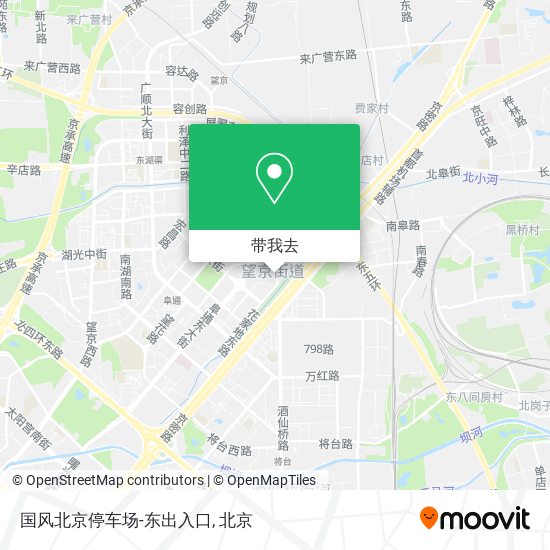 国风北京停车场-东出入口地图