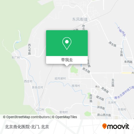 北京燕化医院-北门地图