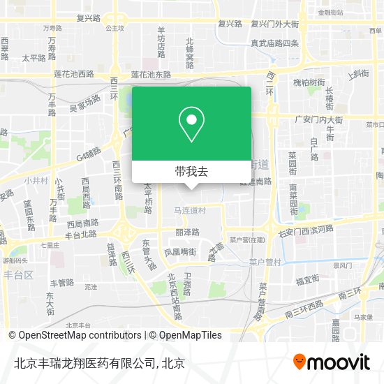 北京丰瑞龙翔医药有限公司地图