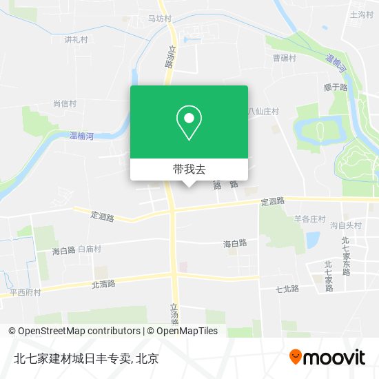 北七家建材城日丰专卖地图