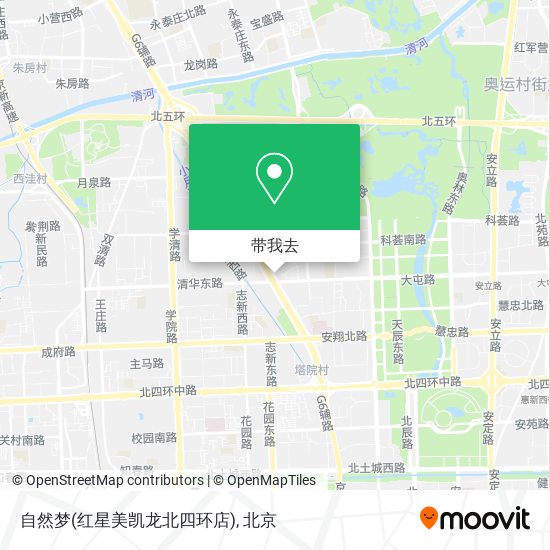 自然梦(红星美凯龙北四环店)地图