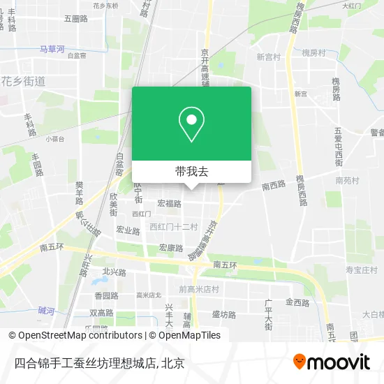 四合锦手工蚕丝坊理想城店地图