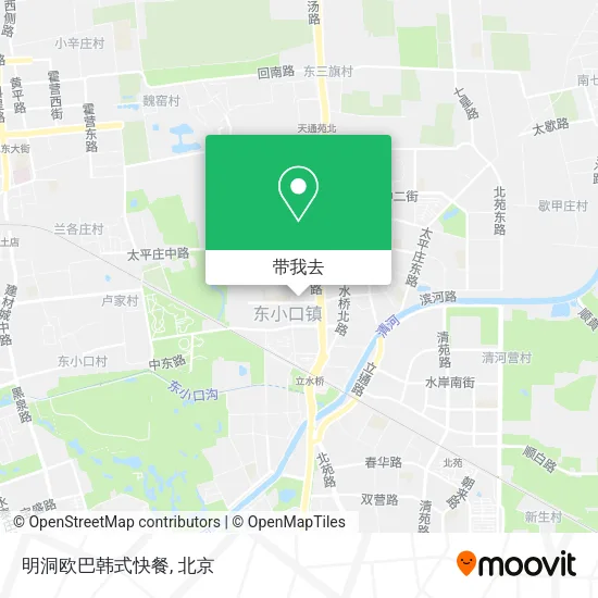 明洞欧巴韩式快餐地图