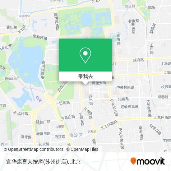 宜华康盲人按摩(苏州街店)地图