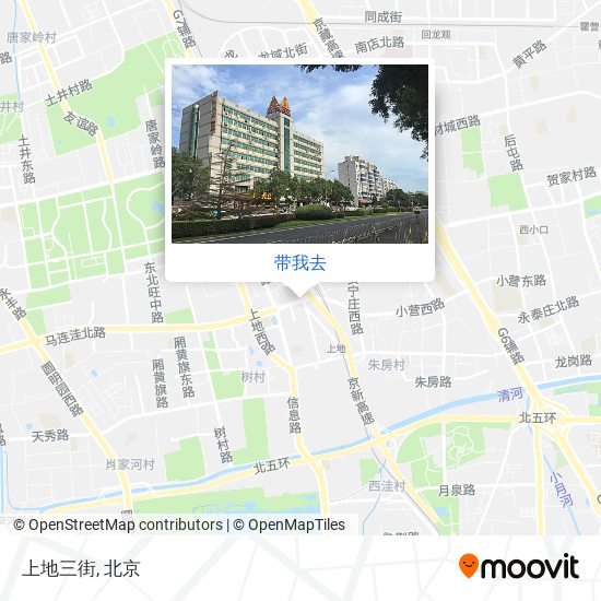 上地三街地图