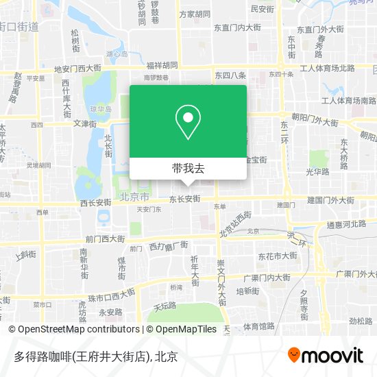 多得路咖啡(王府井大街店)地图