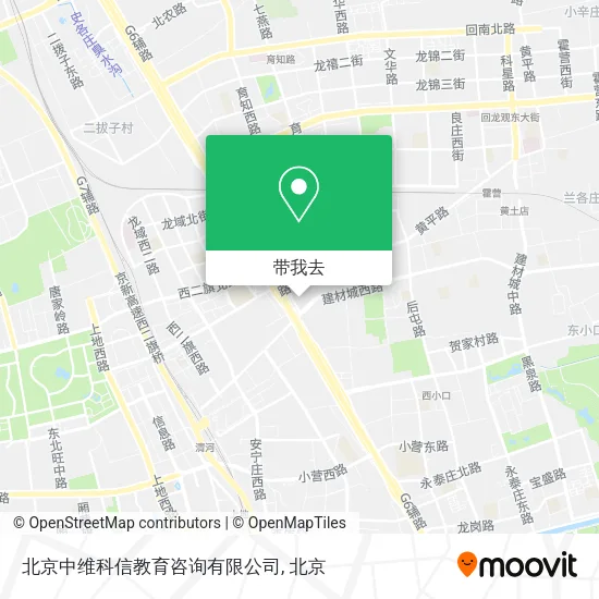 北京中维科信教育咨询有限公司地图