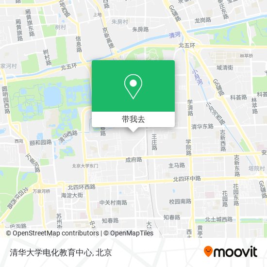清华大学电化教育中心地图