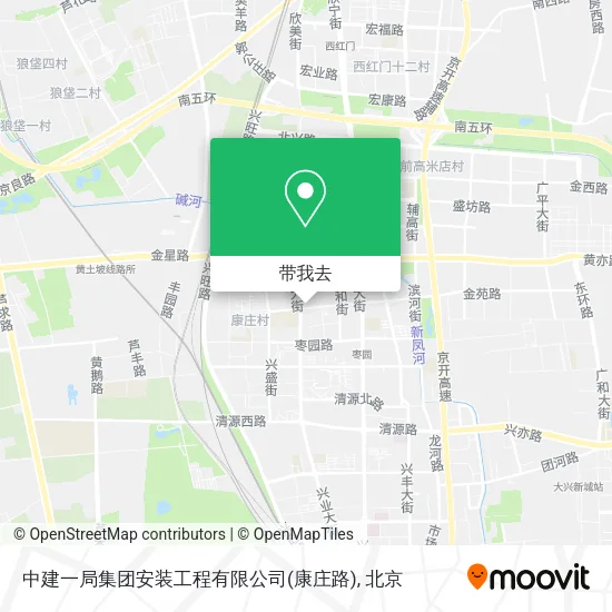 中建一局集团安装工程有限公司(康庄路)地图
