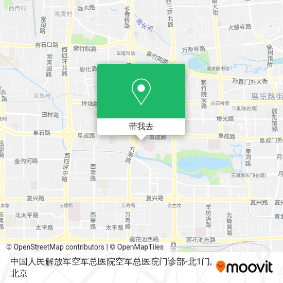 中国人民解放军空军总医院空军总医院门诊部-北1门地图