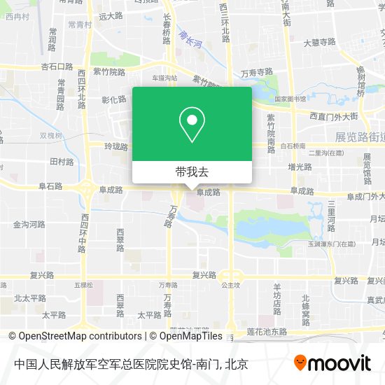 中国人民解放军空军总医院院史馆-南门地图