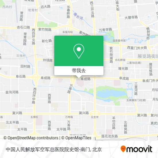 中国人民解放军空军总医院院史馆-南门地图