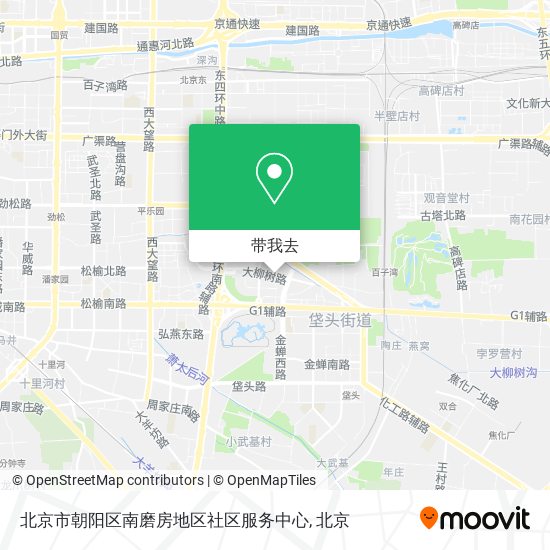 北京市朝阳区南磨房地区社区服务中心地图