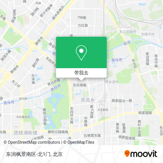 东润枫景南区-北1门地图