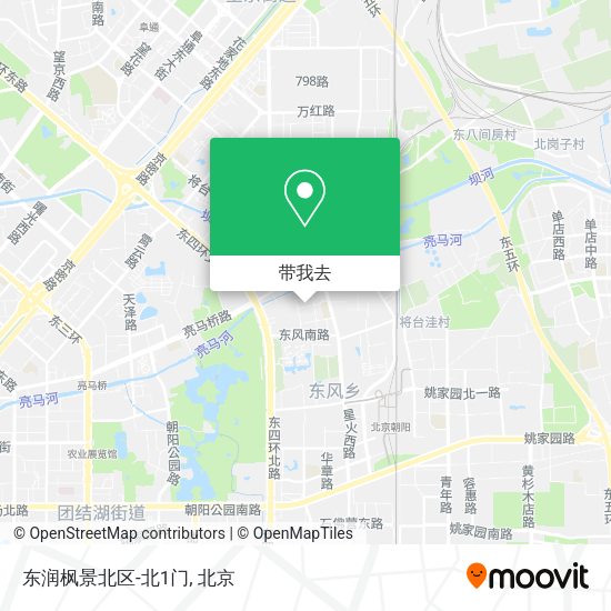 东润枫景北区-北1门地图