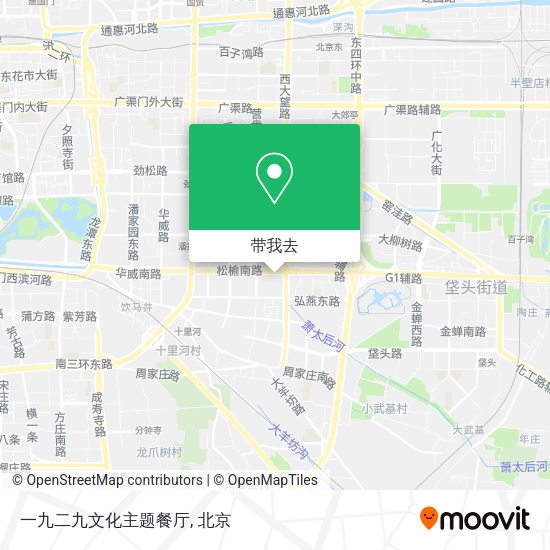 一九二九文化主题餐厅地图
