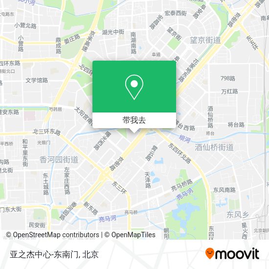 亚之杰中心-东南门地图