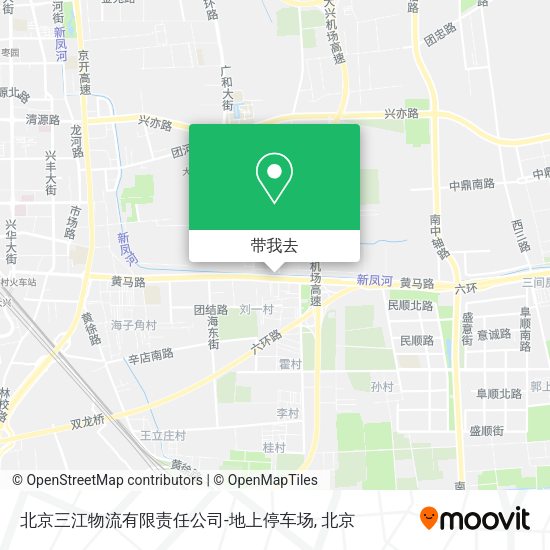 北京三江物流有限责任公司-地上停车场地图