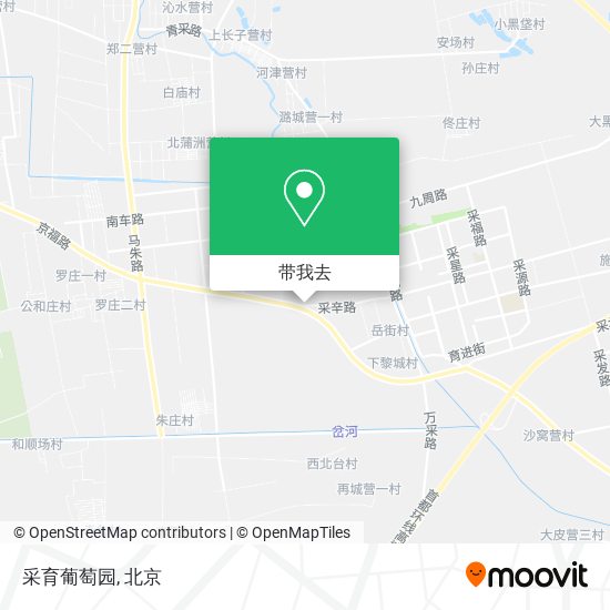 采育葡萄园地图