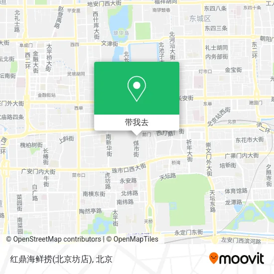 红鼎海鲜捞(北京坊店)地图