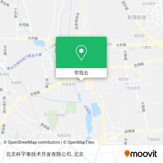 北京科宇泰技术开发有限公司地图