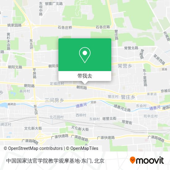 中国国家法官学院教学观摩基地-东门地图