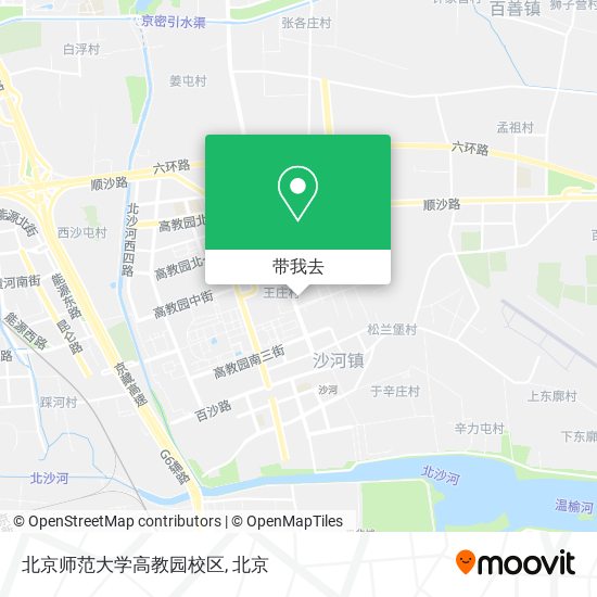 北京师范大学高教园校区地图