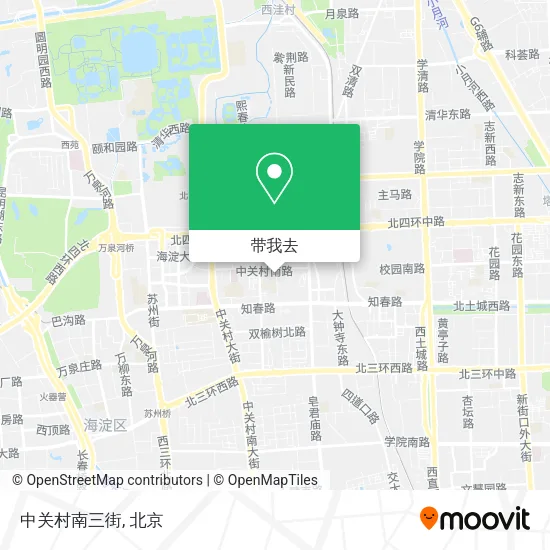 中关村南三街地图