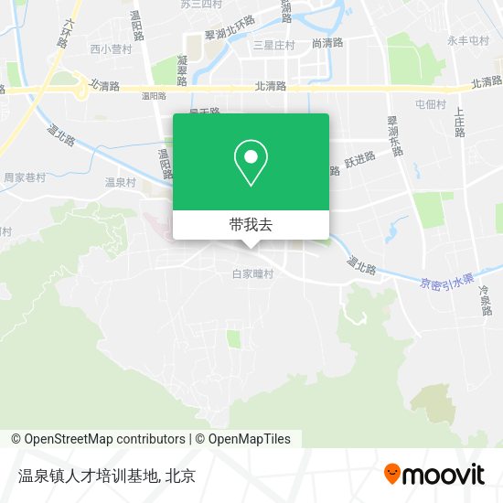 温泉镇人才培训基地地图