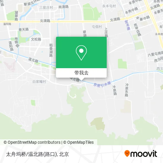 太舟坞桥/温北路(路口)地图