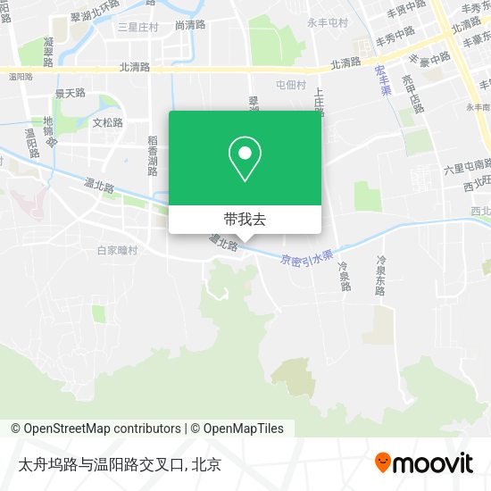 太舟坞路与温阳路交叉口地图