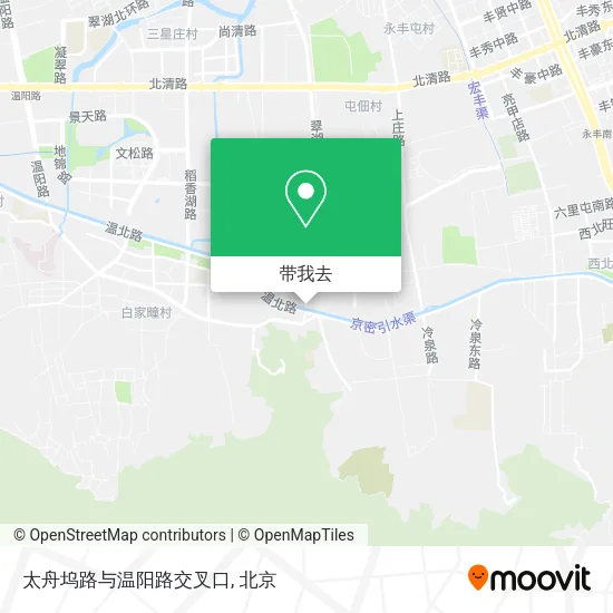 太舟坞路与温阳路交叉口地图