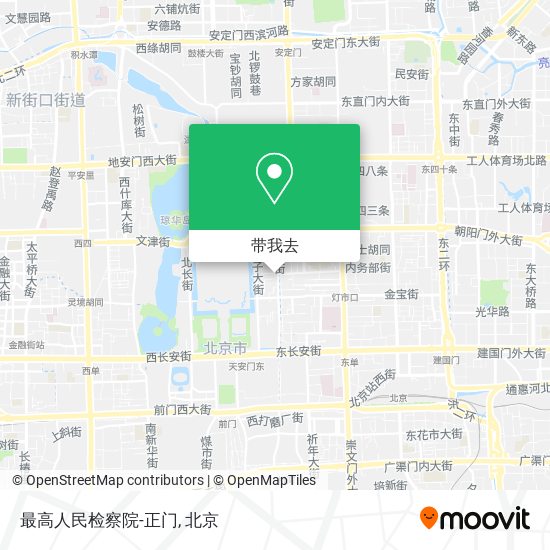 最高人民检察院-正门地图