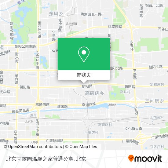 北京甘露园温馨之家普通公寓地图