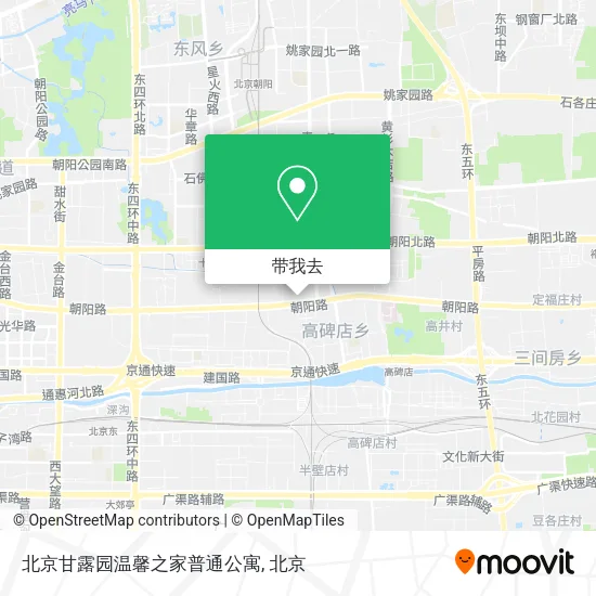 北京甘露园温馨之家普通公寓地图