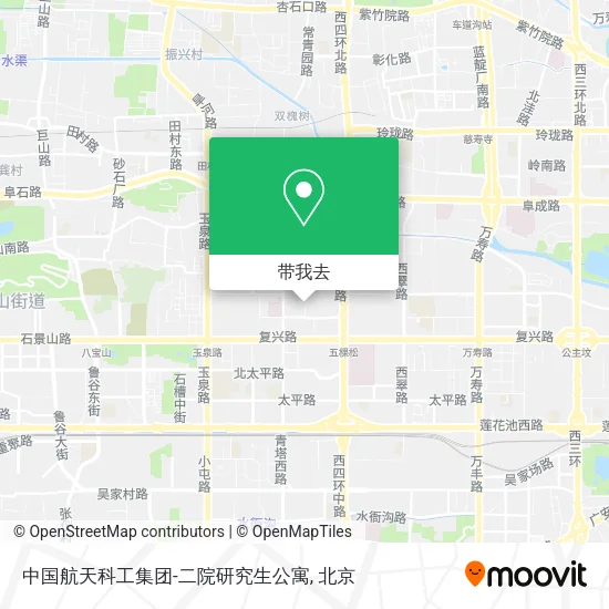 中国航天科工集团-二院研究生公寓地图