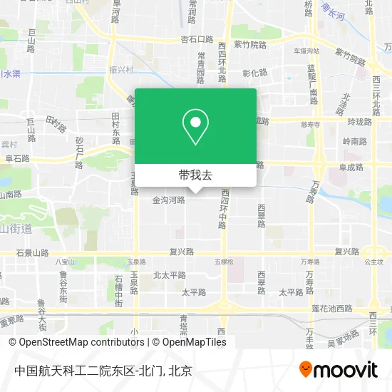 中国航天科工二院东区-北门地图