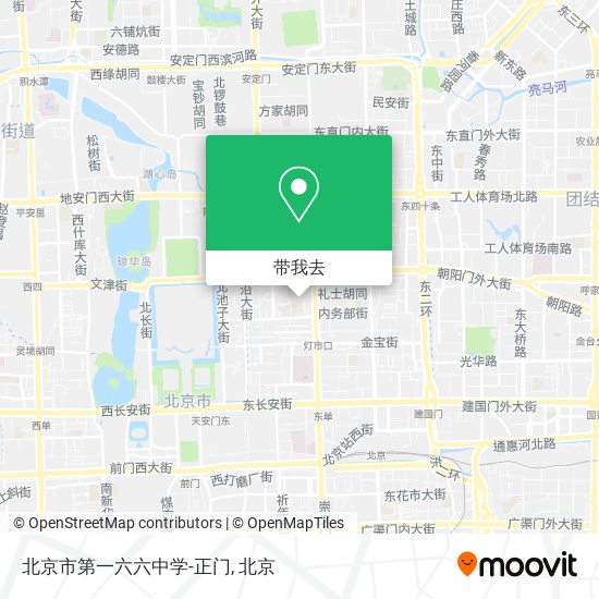 北京市第一六六中学-正门地图