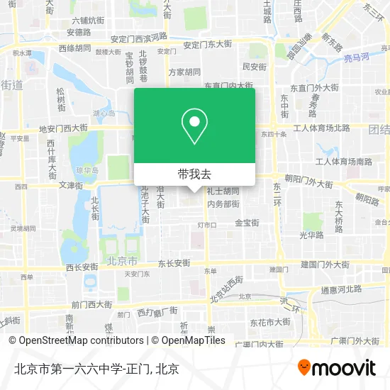 北京市第一六六中学-正门地图