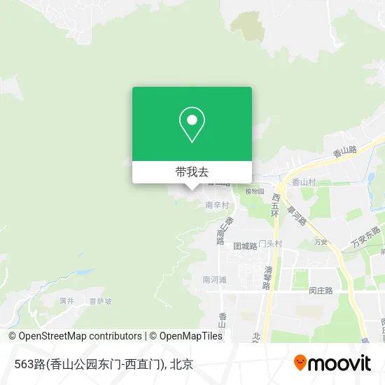 563路(香山公园东门-西直门)地图