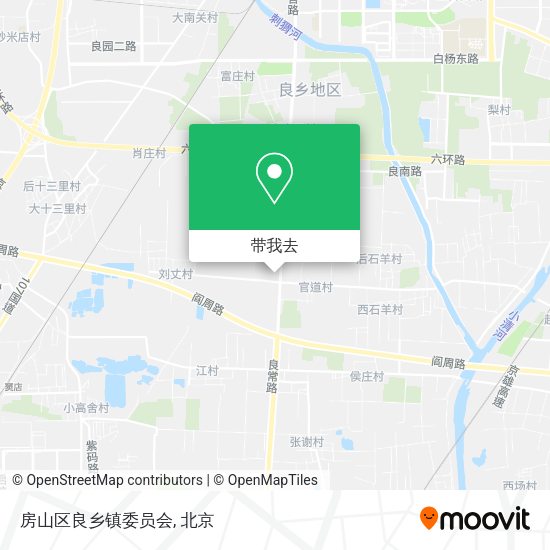 房山区良乡镇委员会地图