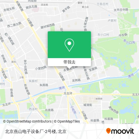 北京燕山电子设备厂-2号楼地图