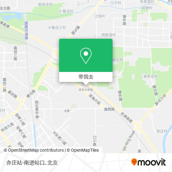 亦庄站-南进站口地图