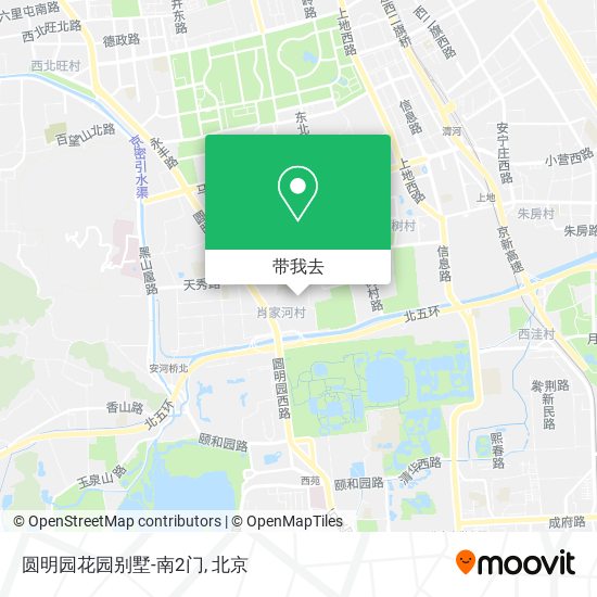 圆明园花园别墅-南2门地图