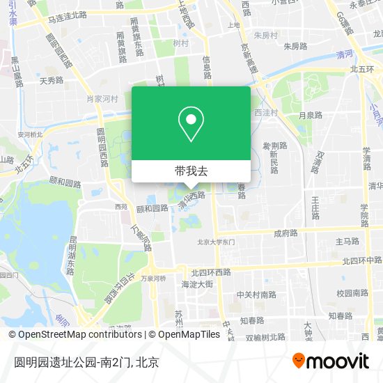 圆明园遗址公园-南2门地图