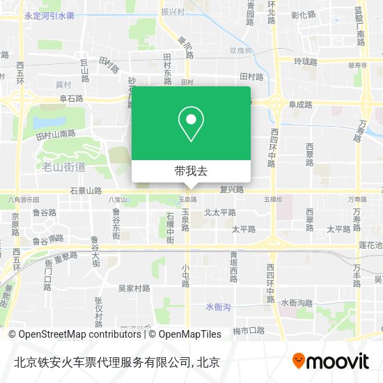 北京铁安火车票代理服务有限公司地图