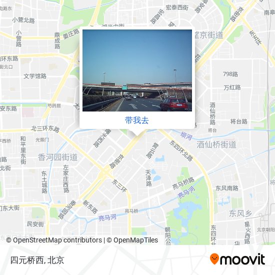 四元桥西地图